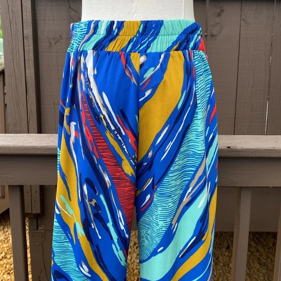 Anthropologie Everly Paint splatter pants with pockets size medium - Picture 8 of 13